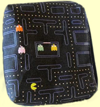 Tasche mit Pacman-Motiv
