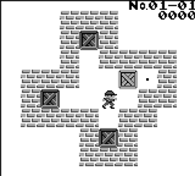 Startscreen of Boxxle for the Game Boy